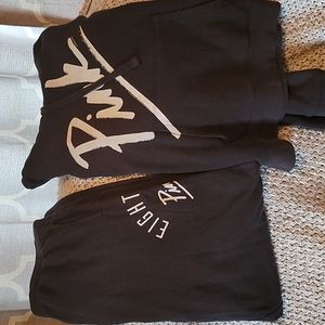 Pink Sweatpant and Sweatshirt Set